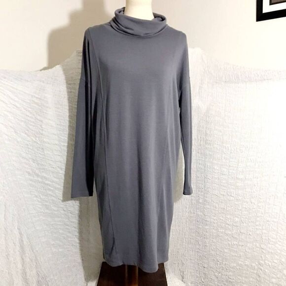 Cabi Grey Cowl Neck Dress Size Small - Picture 1 of 8